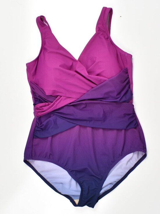 Lands' End Other - Lands' End SlenderSuit Tummy Control Surplice One-Piece Swimsuit - 14P